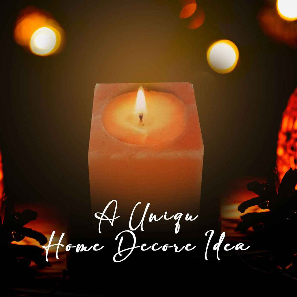 Himalayan Pink Salt Candle Holder by Pride of India – Natural Room Décor for Home & Spa Ambiance - Ignara Living