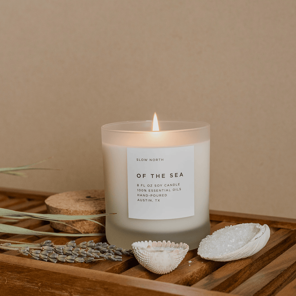 Of The Sea Eucalyptus Lavender Peppermint Candle - Signature Scent - Ignara Living